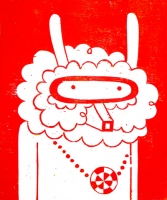 woodcut, 25 x 35 cm