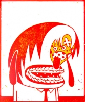 Woodcut, 25 x 35 cm, ed. of 8